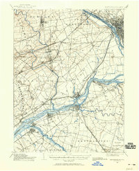 1904 Map of Burlington, 1958 Print