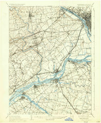 1906 Map of Burlington, 1936 Print