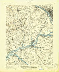 preview thumbnail of historical topo map of Bucks County, PA in 1906