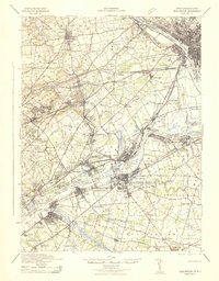 Download a high-resolution, GPS-compatible USGS topo map for Burlington, PA (1942 edition)