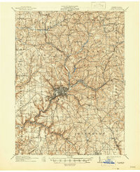 1911 Map of Butler, 1946 Print