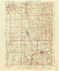 1925 Map of Cambridge Springs, 1940 Print