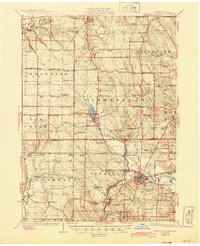 1925 Map of Cambridge Springs, 1944 Print