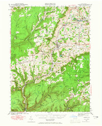 1942 Map of Alba, PA, 1965 Print