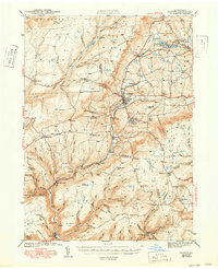 1944 Map of Alba, PA, 1950 Print