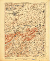 1904 Map of Carlisle, 1924 Print