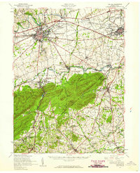 preview thumbnail of historical topo map of Carlisle, PA in 1952