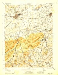 1943 Map of Carlisle, 1944 Print