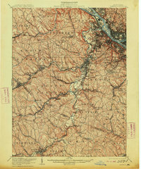 preview thumbnail of historical topo map of Carnegie, PA in 1906