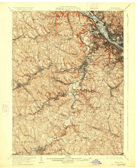 1906 Map of Carnegie, 1927 Print