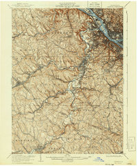 preview thumbnail of historical topo map of Carnegie, PA in 1906