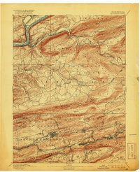 1894 Map of Catawissa, 1920 Print