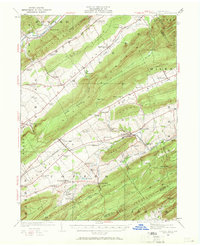 1924 Map of Mifflin County, PA, 1969 Print