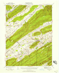 Download a high-resolution, GPS-compatible USGS topo map for Centre Hall, PA (1958 edition)