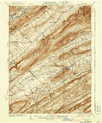 1929 Map of Centre Hall, PA, 1939 Print