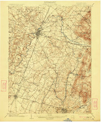 1902 Map of Chambersburg, 1922 Print