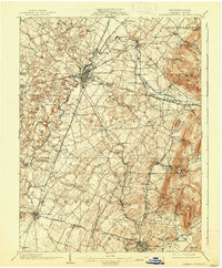 1902 Map of Chambersburg, 1938 Print