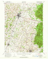 Download a high-resolution, GPS-compatible USGS topo map for Chambersburg, PA (1964 edition)