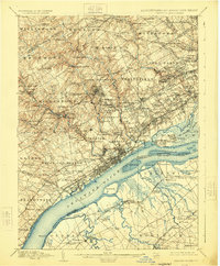1898 Map of Chester, 1924 Print