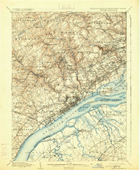 preview thumbnail of historical topo map of Chester, PA in 1898