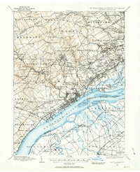 1894 Map of Chester, 1963 Print