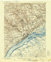 Download a high-resolution, GPS-compatible USGS topo map for Chester, PA (1944 edition)