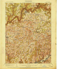 1907 Map of Clarion, 1914 Print