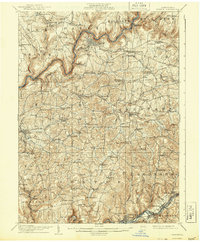 1907 Map of Clarion, 1943 Print