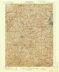 1907 Map of Claysville, 1941 Print