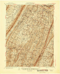 preview thumbnail of historical topo map of Bedford County, PA in 1931