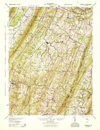 preview thumbnail of historical topo map of Bedford County, PA in 1944