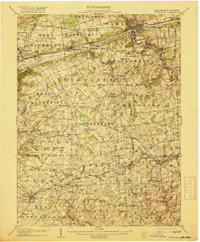 1906 Map of Coatesville, 1917 Print