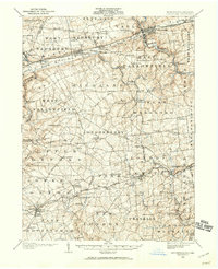 1904 Map of Coatesville, 1960 Print