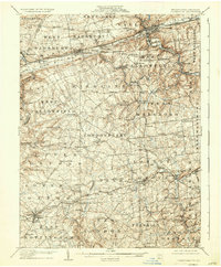 1906 Map of Coatesville, 1936 Print