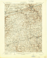 1906 Map of Coatesville, 1944 Print