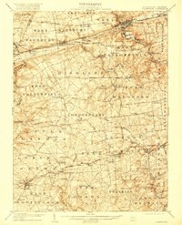 1906 Map of Coatesville, 1917 Print