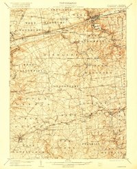 Download a high-resolution, GPS-compatible USGS topo map for Coatesville, PA (1917 edition)