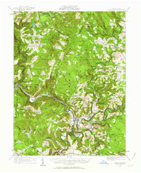 Download a high-resolution, GPS-compatible USGS topo map for Confluence, PA (1963 edition)