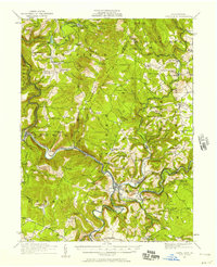 Download a high-resolution, GPS-compatible USGS topo map for Confluence, PA (1958 edition)