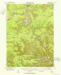 Download a high-resolution, GPS-compatible USGS topo map for Crosby, PA (1952 edition)