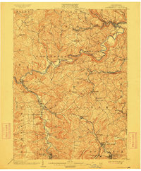 1903 Map of Clearfield County, PA, 1912 Print