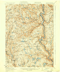 preview thumbnail of historical topo map of Wayne County, PA in 1923