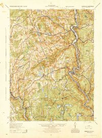 Download a high-resolution, GPS-compatible USGS topo map for Damascus, PA (1944 edition)