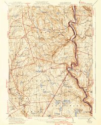 Download a high-resolution, GPS-compatible USGS topo map for Damascus, PA (1940 edition)
