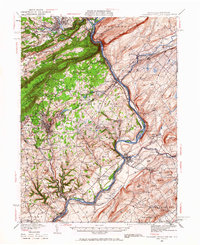 Download a high-resolution, GPS-compatible USGS topo map for Delaware Water Gap, PA (1966 edition)