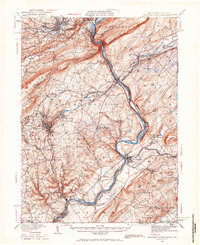 preview thumbnail of historical topo map of Delaware Water Gap, PA in 1936