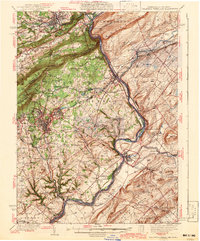 Download a high-resolution, GPS-compatible USGS topo map for Delaware Water Gap, PA (1942 edition)