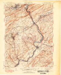 Download a high-resolution, GPS-compatible USGS topo map for Delaware Water Gap, PA (1951 edition)
