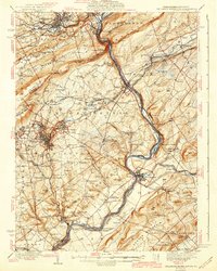 Download a high-resolution, GPS-compatible USGS topo map for Delaware Water Gap, PA (1942 edition)