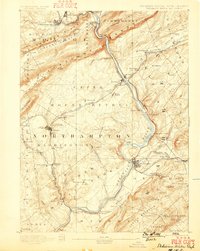 1893 Map of Delaware Water Gap, 1899 Print